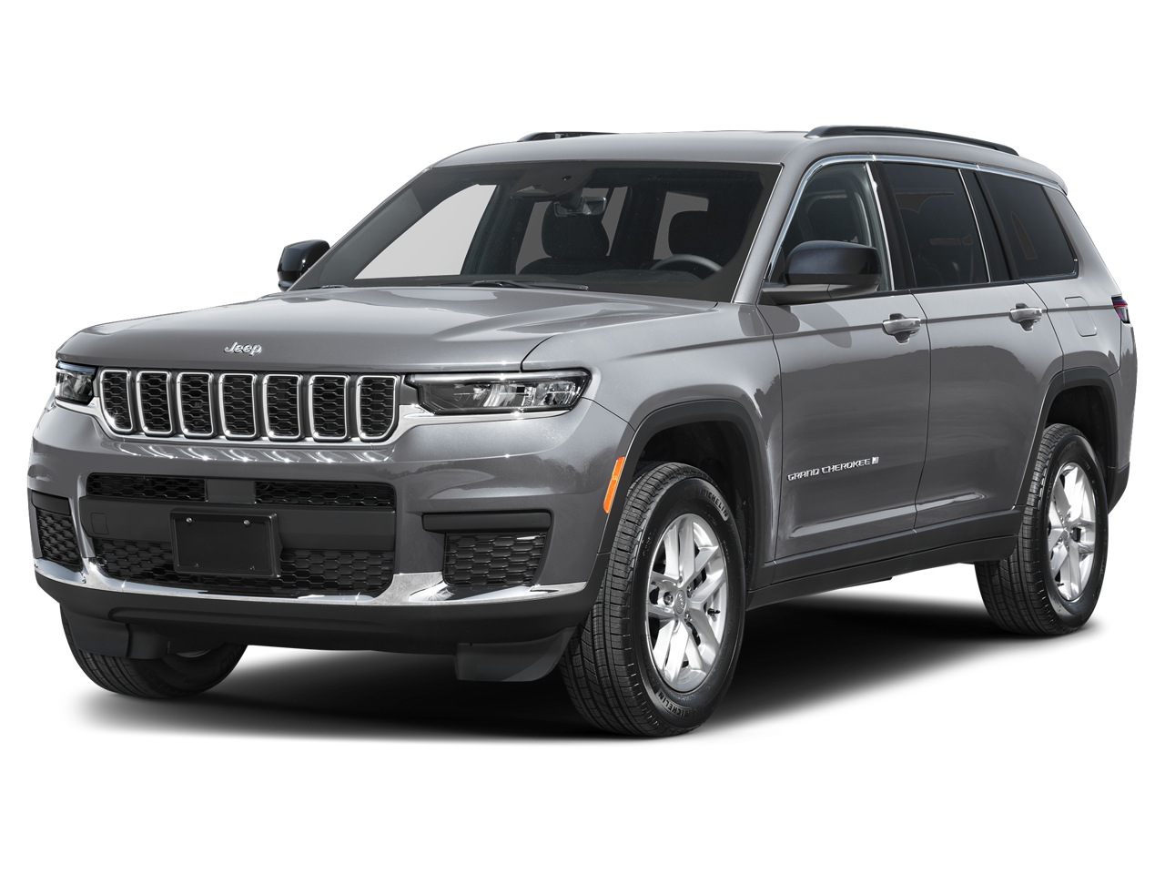 2026 Jeep Grand Cherokee L Limited in Baltic Gray Metallic Clearcoat — front three-quarter view