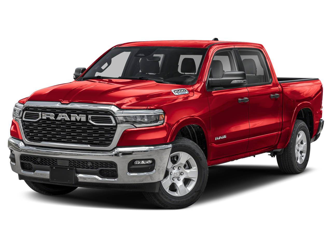 2026 RAM 1500 Big Horn/Lone Star in Molten Red Pearlcoat — front three-quarter view