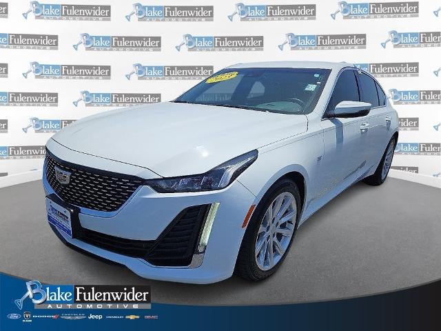 2023 Cadillac CT5 Luxury in Summit White — front three-quarter view