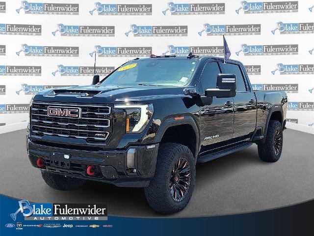 2024 GMC Sierra 2500 HD AT4 in Onyx Black — front three-quarter view