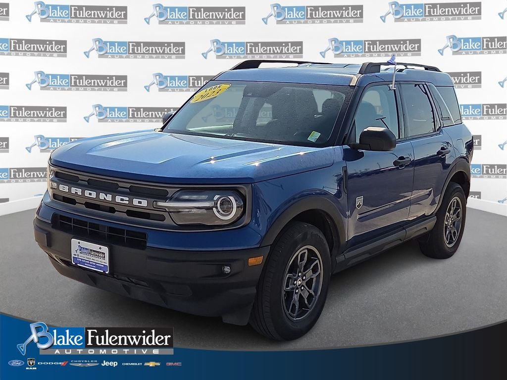 2023 Ford Bronco Sport Big Bend in Blue Metallic — front three-quarter view