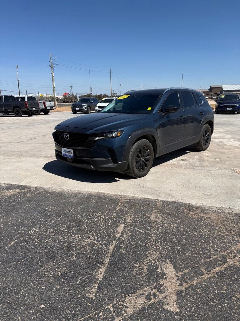 2025 Mazda Mazda CX-50 2.5 S Preferred Package in Ingot Blue Metallic — front three-quarter view