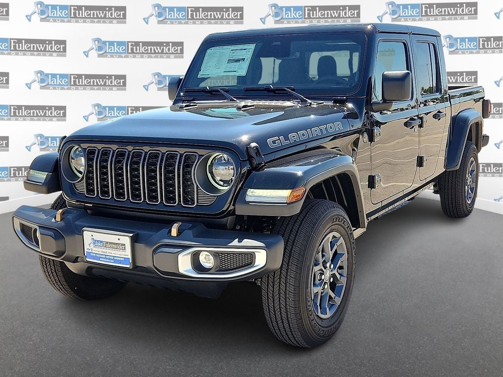 2026 Jeep Gladiator 85th Anniversary Edition in Black Clearcoat — front three-quarter view