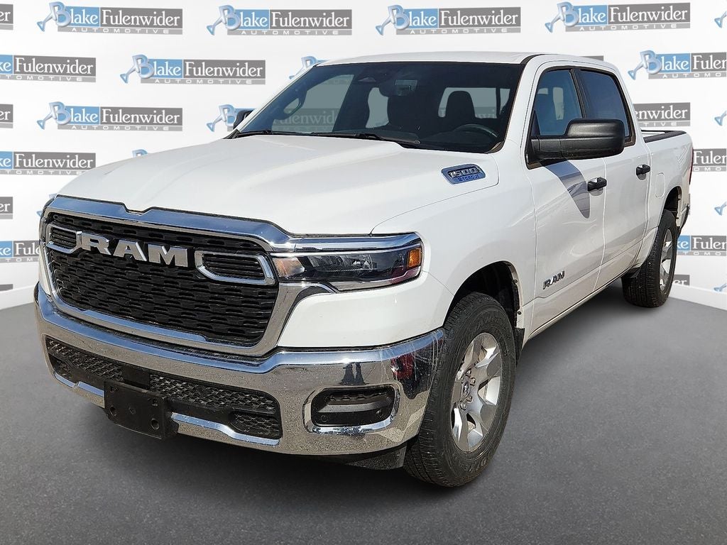 2025 RAM 1500 Tradesman in Bright White Clearcoat — front three-quarter view