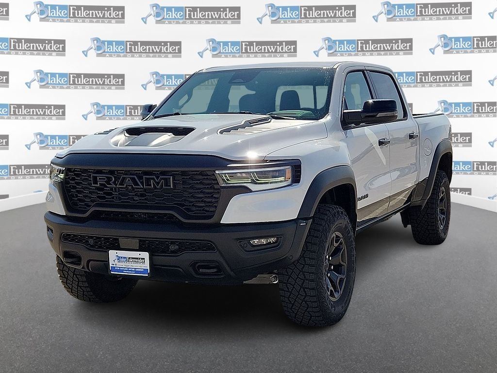 2026 RAM 1500 RHO in Bright White Clearcoat — front three-quarter view