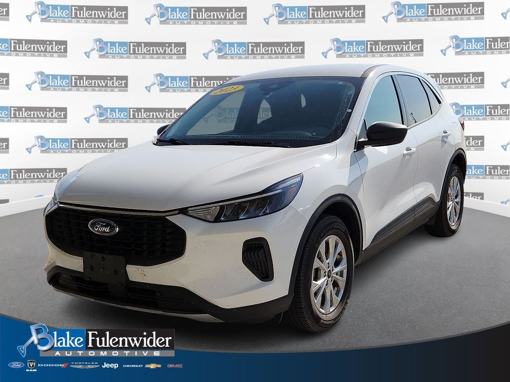 2023 Ford Escape Active in Oxford White — front three-quarter view