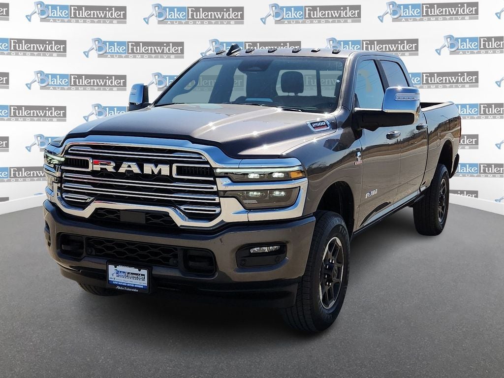 2025 RAM 2500 Laramie in Granite Crystal Metallic Clearcoat — front three-quarter view