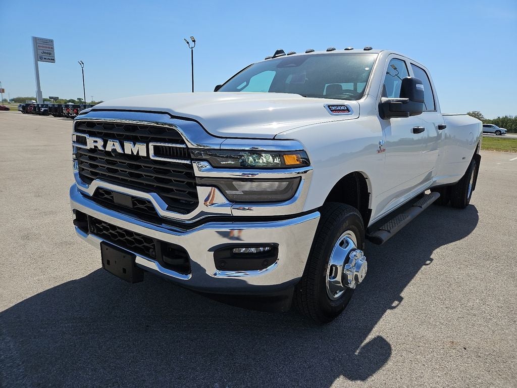 2026 RAM 3500 Tradesman in Bright White Clearcoat — front three-quarter view