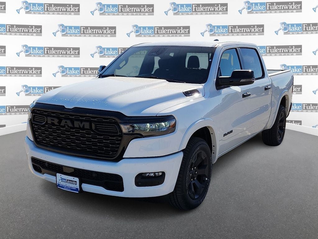 2025 RAM 1500 Big Horn/Lone Star in Bright White Clearcoat — front three-quarter view
