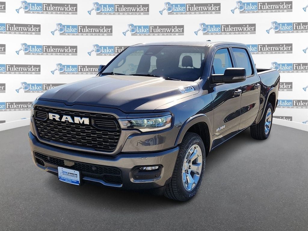 2025 RAM 1500 Big Horn/Lone Star in Granite Crystal Metallic Clearcoat — front three-quarter view