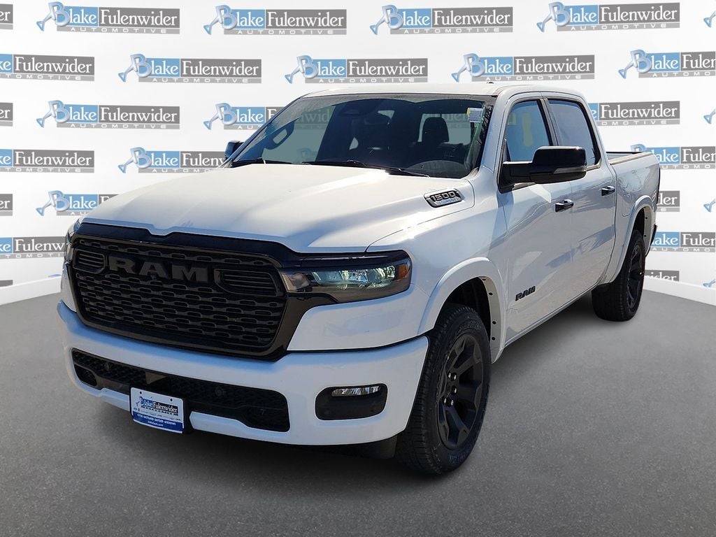2025 RAM 1500 Big Horn/Lone Star in Bright White Clearcoat — front three-quarter view