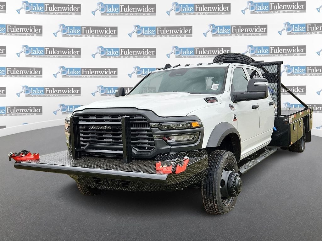 2026 RAM 5500HD Tradesman in Bright White Clearcoat — front three-quarter view
