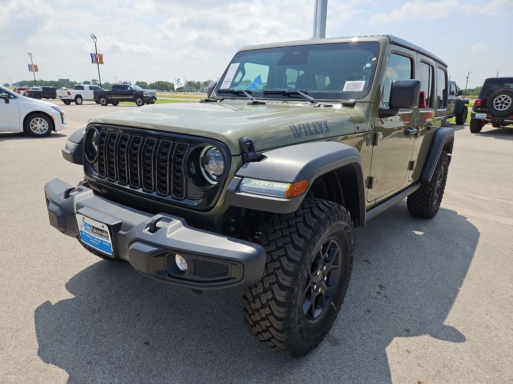 2026 Jeep Wrangler WRANGLER 4-DOOR WILLYS in 41 Exterior Paint — front three-quarter view