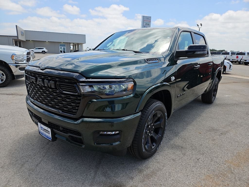 2026 RAM 1500 RAM 1500 LONE STAR CREW CAB 4X2 5'7' BOX in Serrano-Green Metallic Exterior Paint — front three-quarter view