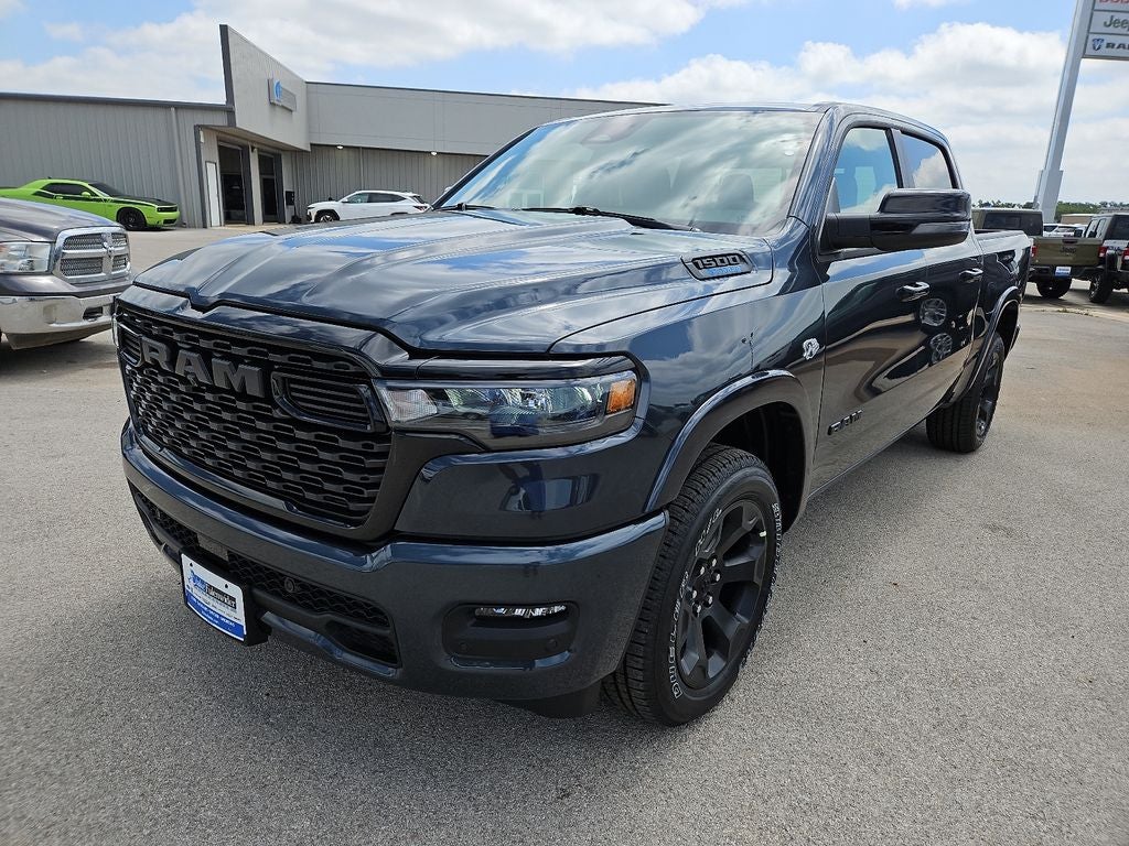 2026 RAM 1500 RAM 1500 LONE STAR CREW CAB 4X2 5'7' BOX in Forged Blue Metallic Exterior Paint — front three-quarter view