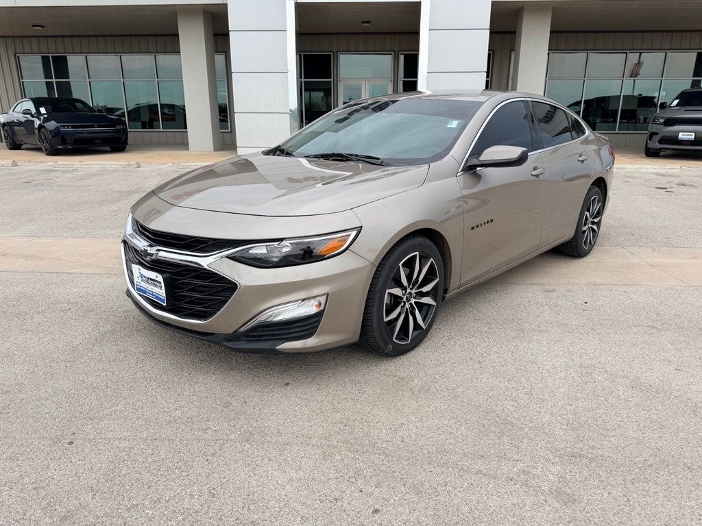 2024 Chevrolet Malibu FWD RS in Mineral Gray Metallic — front three-quarter view
