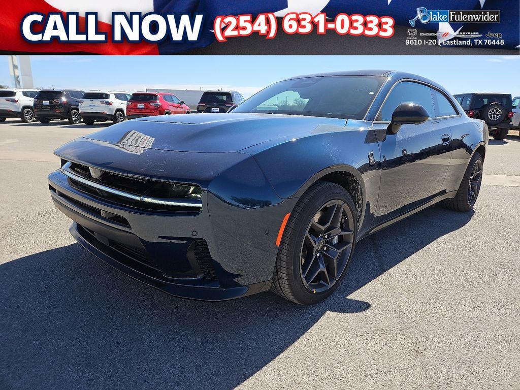 2026 Dodge Charger CHARGER SCAT PACK PLUS 2-DOOR AWD in After Dark Exterior Paint — front three-quarter view
