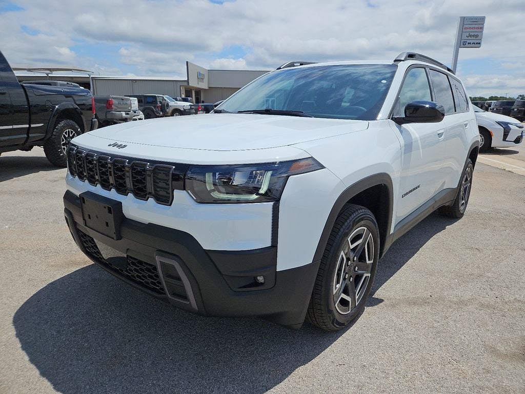 2026 Jeep Cherokee CHEROKEE LAREDO 4X4 in Bright White Clear-Coat Exterior Paint — front three-quarter view