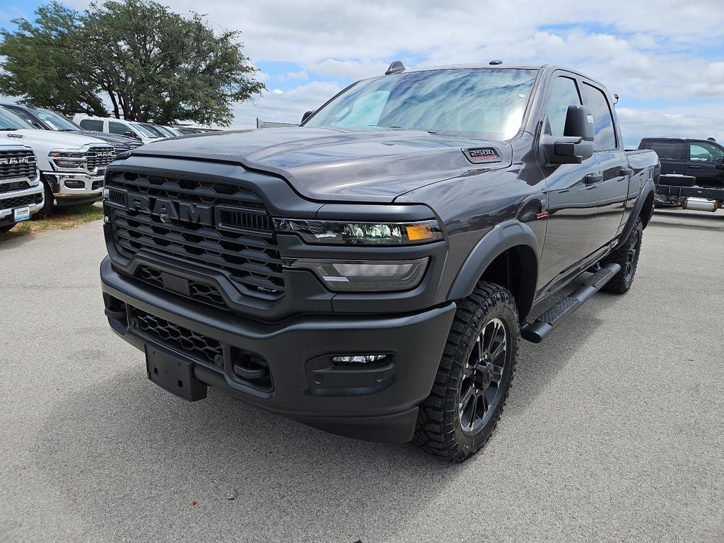 2026 RAM 2500 RAM 2500 WARLOCK CREW CAB 4X4 6'4' BOX in Granite Crystal Metallic Clear-Coat Exterior Paint — front three-quarter view