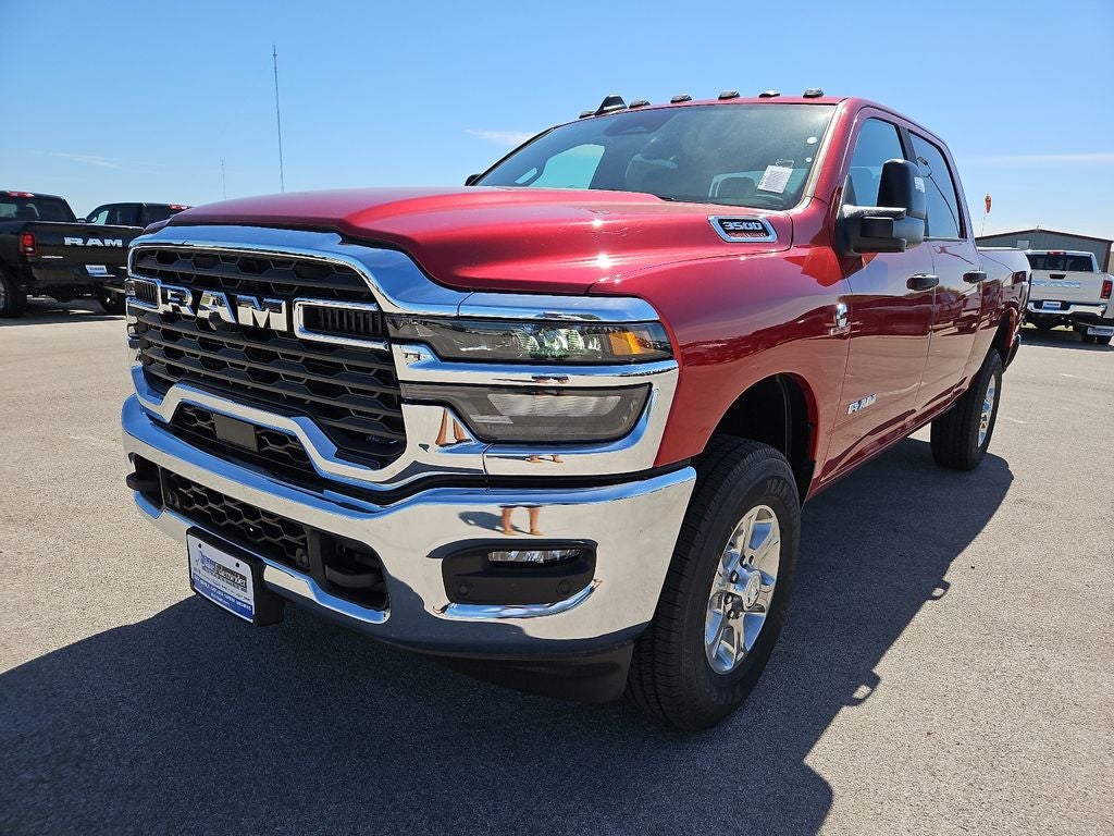2026 RAM 2500 RAM 2500 LONE STAR CREW CAB 4X4 6'4' BOX in Molten Red Pearl-Coat Exterior Paint — front three-quarter view