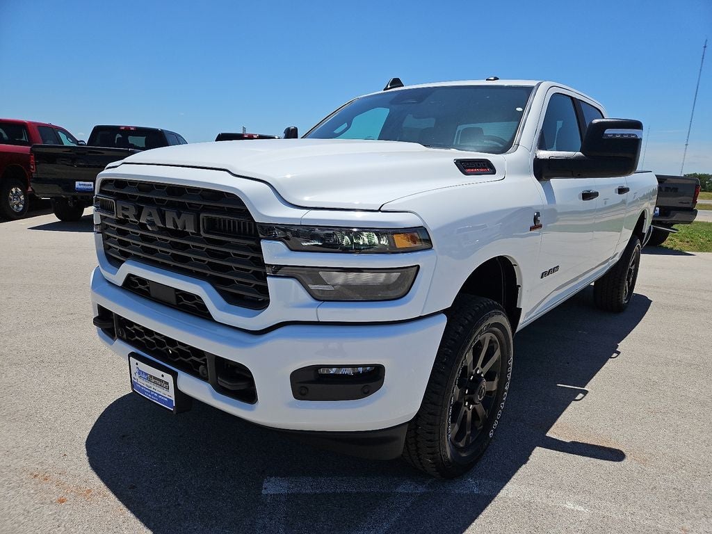 2026 RAM 2500 RAM 2500 LONE STAR CREW CAB 4X4 6'4' BOX in Bright White Clear-Coat Exterior Paint — front three-quarter view