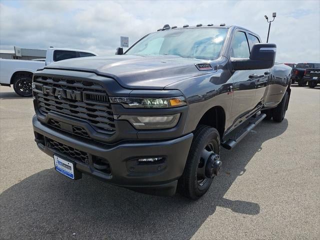 2026 RAM 3500 RAM 3500 TRADESMAN CREW CAB 4X4 8' BOX in Granite Crystal Metallic Clear-Coat Exterior Paint — front three-quarter view
