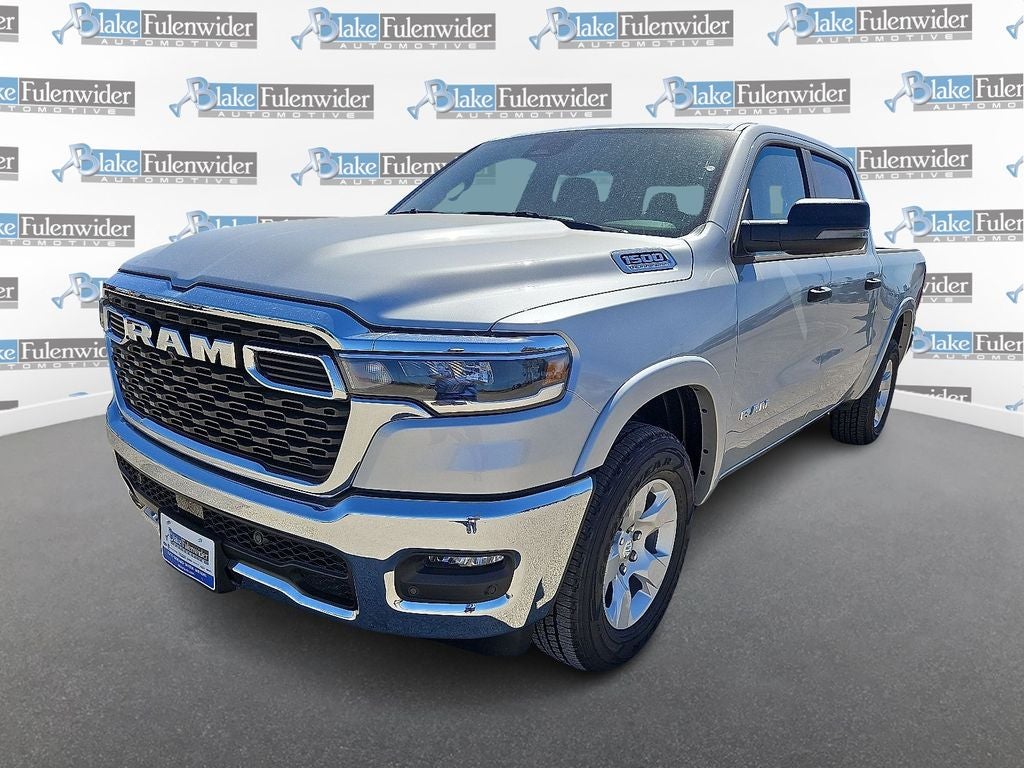 2026 RAM 1500 Big Horn/Lone Star in Silver Zynith — front three-quarter view