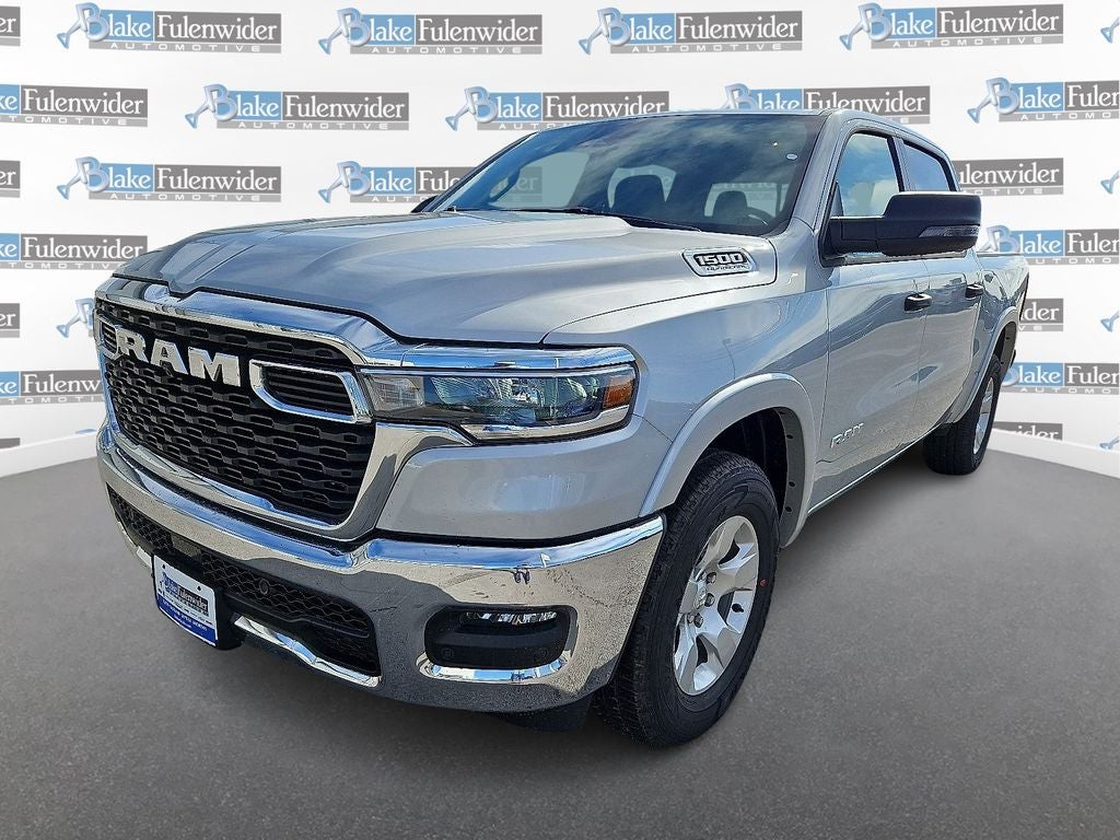 2026 RAM 1500 Big Horn/Lone Star in Silver Zynith — front three-quarter view