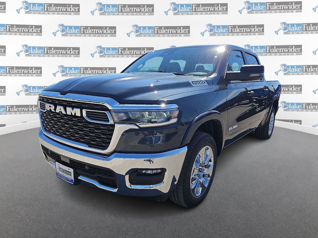 2026 RAM 1500 Big Horn/Lone Star in Forged Blue Metallic — front three-quarter view