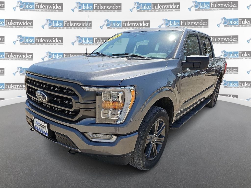 2023 Ford F-150 XLT in Gray Metallic — front three-quarter view