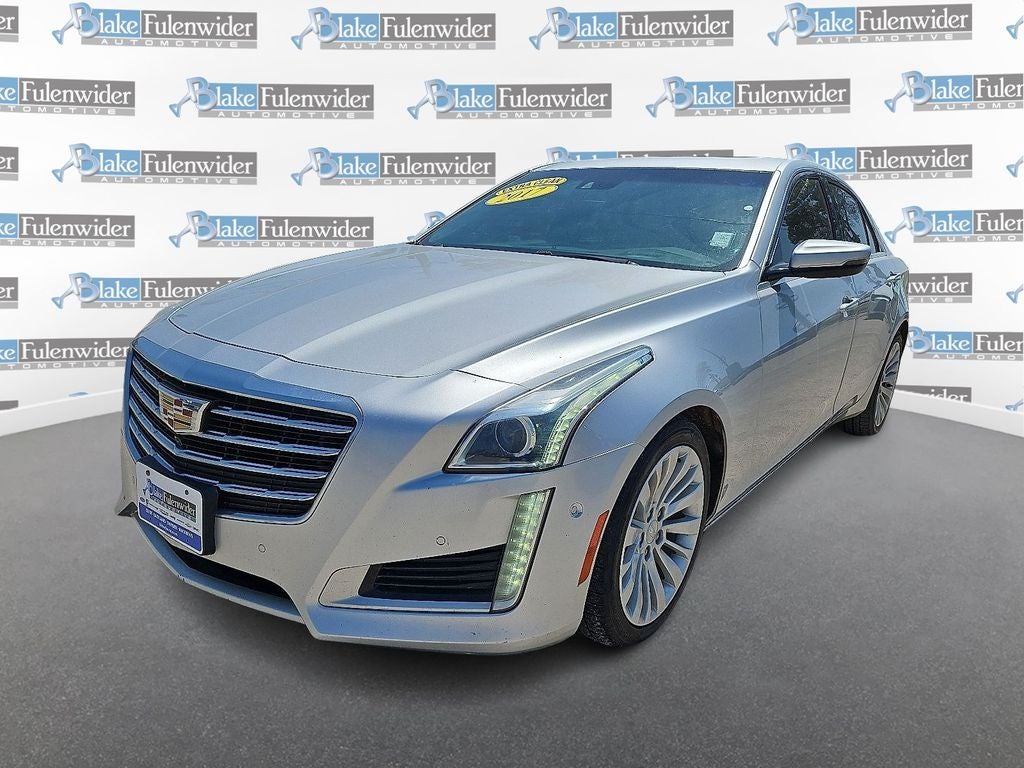 2017 Cadillac CTS 3.6L Premium in Radiant Silver Metallic — front three-quarter view