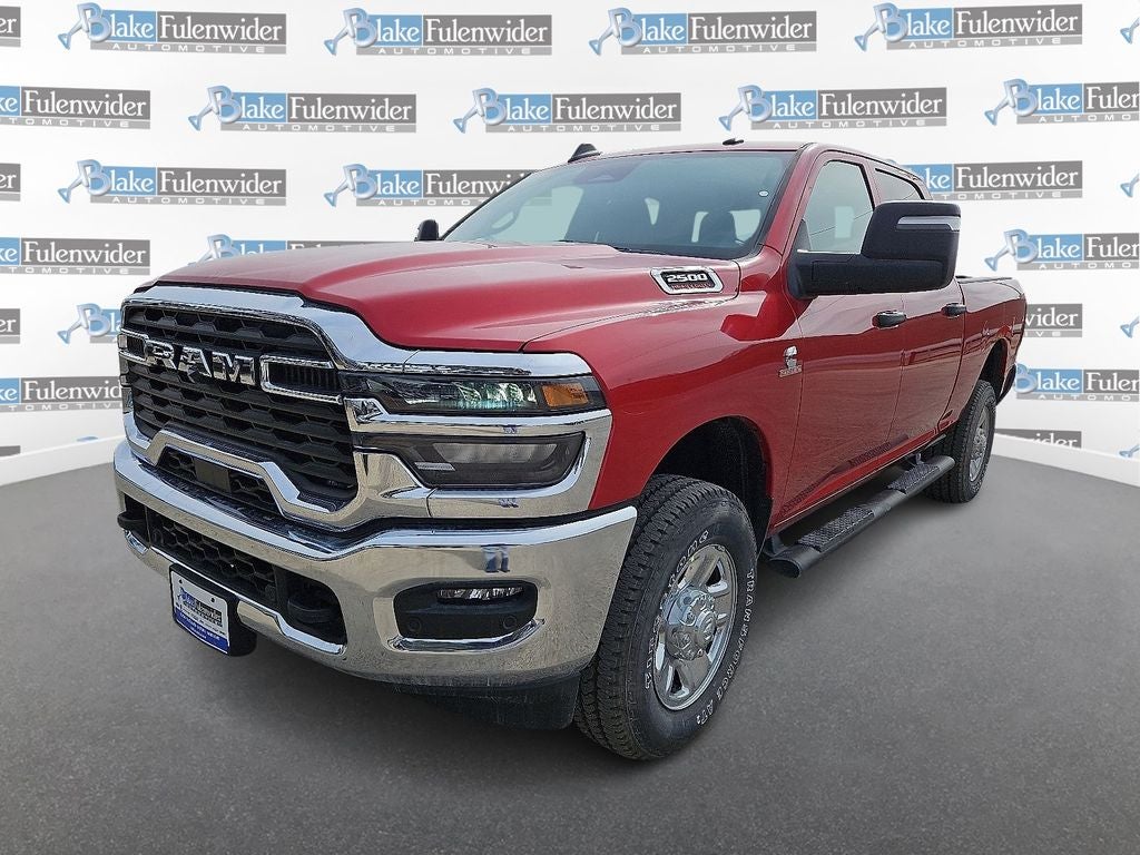 2026 RAM 2500 Tradesman in Molten Red Pearlcoat — front three-quarter view