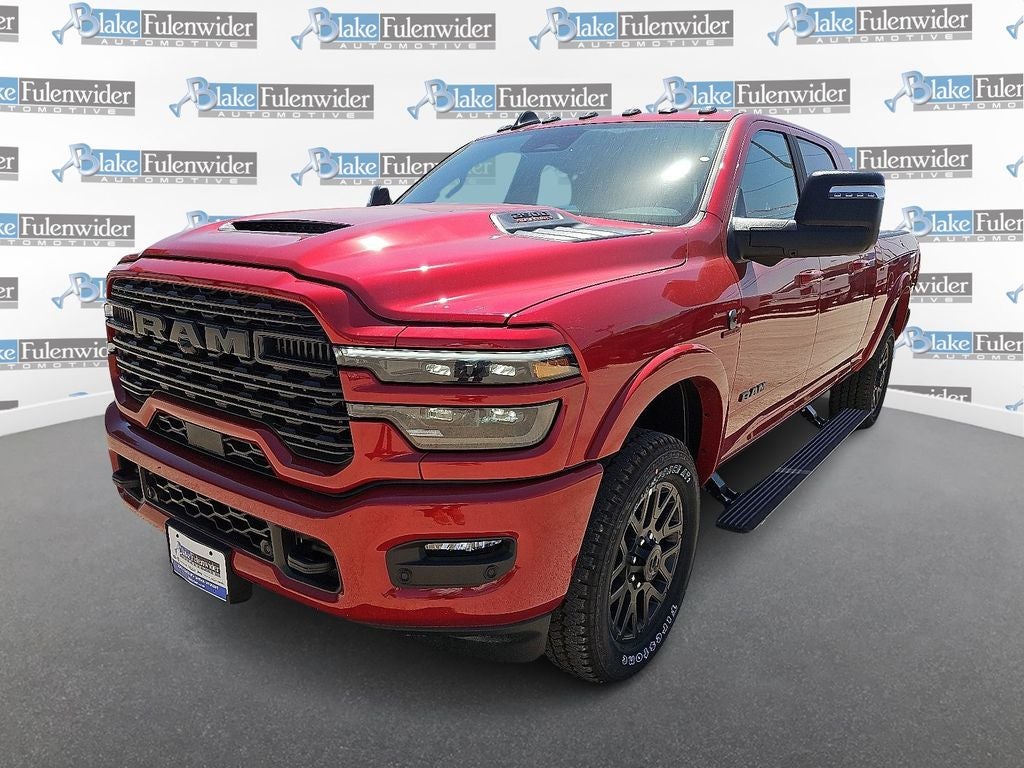 2026 RAM 2500 Limited in Molten Red Pearlcoat — front three-quarter view