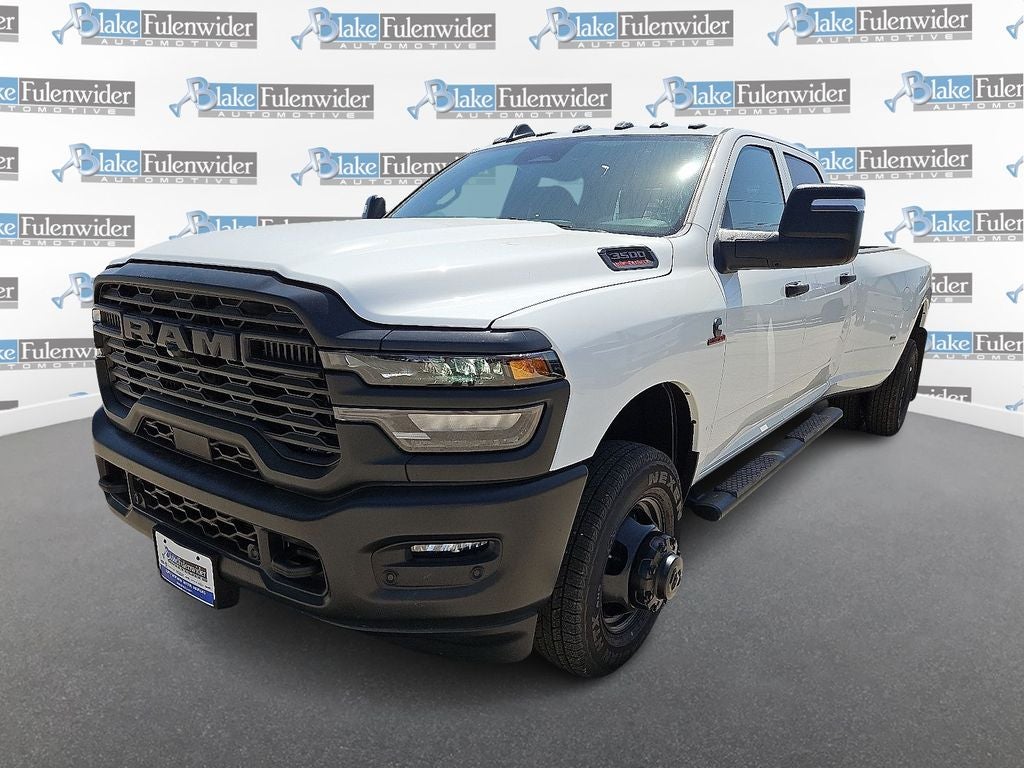 2026 RAM 3500 Tradesman in Bright White Clearcoat — front three-quarter view