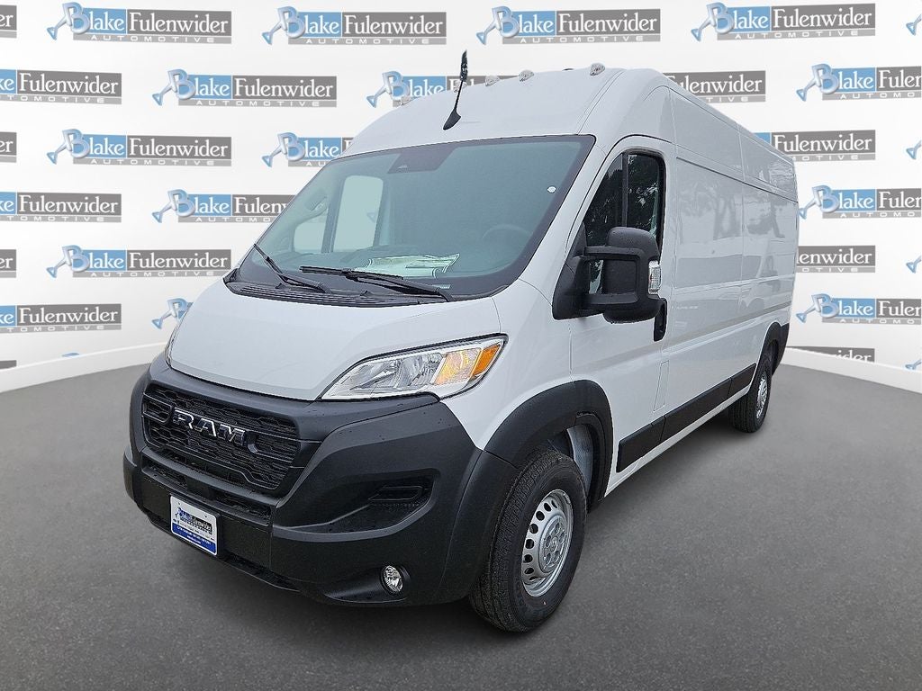 2026 RAM ProMaster 2500 High Roof in Bright White Clearcoat — front three-quarter view
