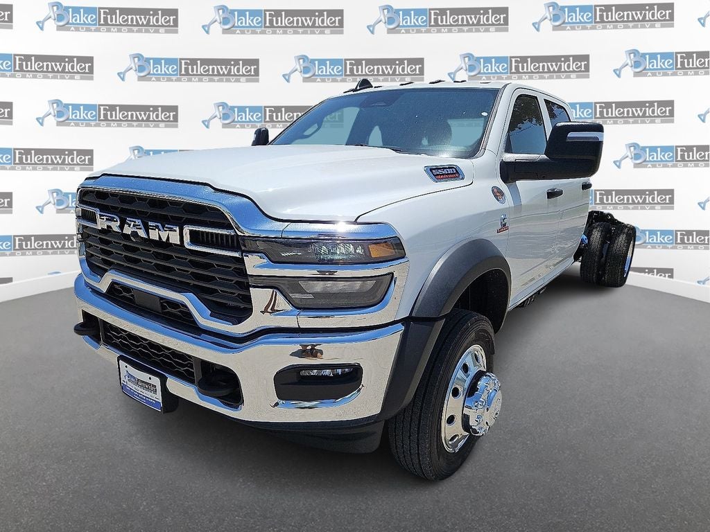 2026 RAM 5500HD Tradesman in Bright White Clearcoat — front three-quarter view
