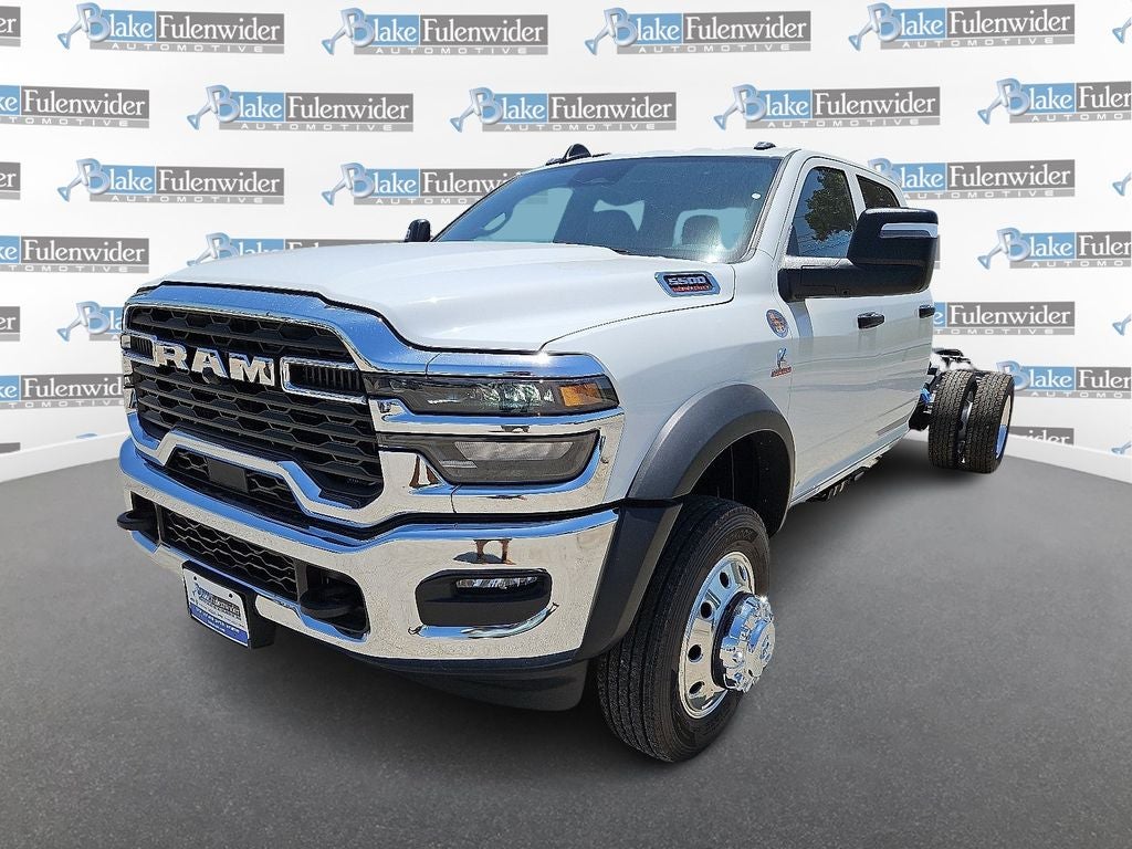 2026 RAM 5500HD Tradesman in Bright White Clearcoat — front three-quarter view