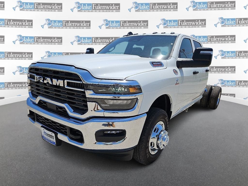 2026 RAM 3500 Tradesman in Bright White Clearcoat — front three-quarter view
