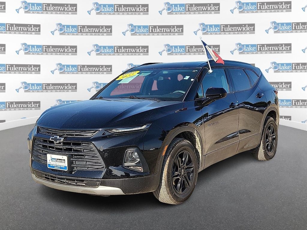 2022 Chevrolet Blazer LT in Black — front three-quarter view