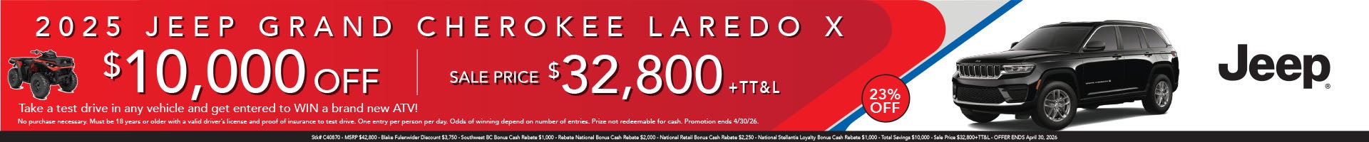 2026 Jeep Grand Cherokee Laredo X